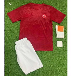 SPORMAN Efsane Yeni Sezon 2024/25 T.ü.r.k.i.y.e Milli Takım Forması Çocuk 4 Lü Set(KIRMIZI) 4546