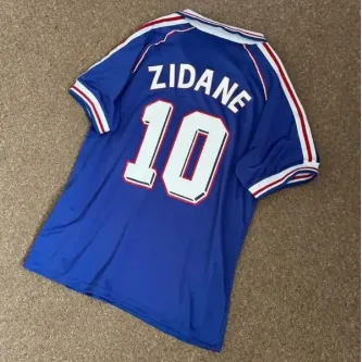 Pele Sport Fransa Z.i.d.a.n.e 1998 Dünya Kupası Efsane Retro Forma (mavi) 2640