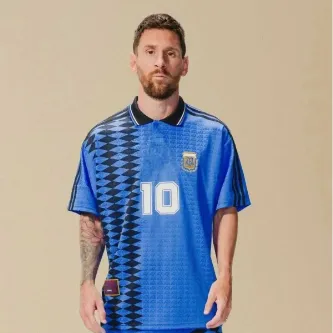 Pele Sport Lionel Messi Efsane Arjantin 1994 Retro Forması / Argentina Messi Jersey