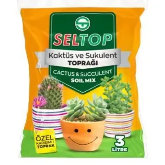 MY-NİL 3 Lt Kaktüs Ve Sukulent Toprağı, Çiçek Toprağı, Torf, Saksı Toprağı, Süs Bitkisi Toprağı.