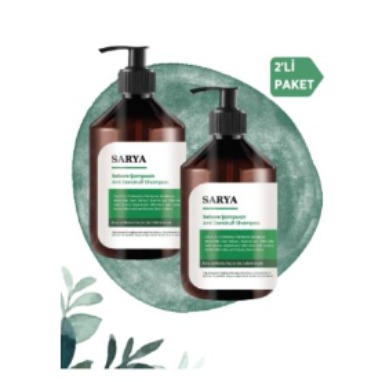 SARYA COSMETİC Sebore Anti Dandruff Kepek Karşıtı Şampuan 500 ml - Kuru ve normal saçlar (2'Li Paket)