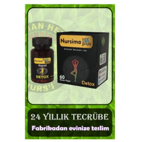 SARYA COSMETİC Fit X Plus 60 Süzen Poşet Çay Fit X Slim 60 Kapsül Detox Seti