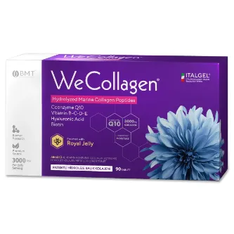 SARYA COSMETİC WeCollagen® 90 Tablet - 3000mg Kolajen Tip 1-2-3 Arı Sütü Biotin %100 Saf Ve Doğal Diyet Takviyesi