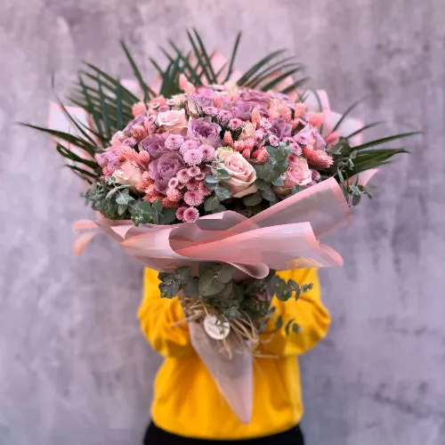 Derin Flowers İthal Güllü Yok Yok Buket