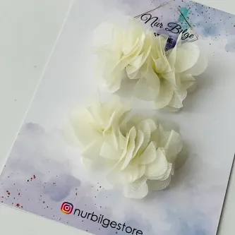 SavBrand Ekru Colourful Kız Çocuk Klipsli Özel Günler Doğum Günü 23 Nisan Bayram