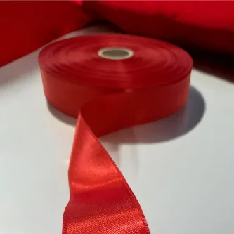 SavBrand Kırmızı 4 cm Saten Kurdele 1 Metre