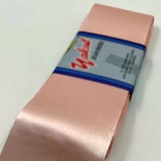 SavBrand Açık Somon Saten Kurdele 6cm Paket Bohça Süsleme Gelin Damat Çeyiz Süsleme Kurdelesi