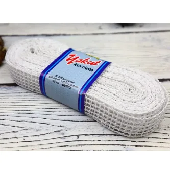 SavBrand Süs Malzemeleri Beyaz File Kurdele