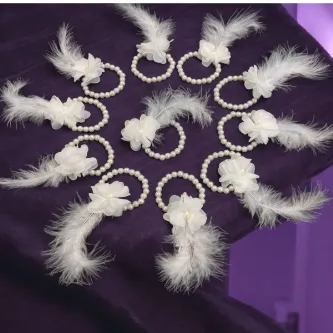 SavBrand Beyaz Nedime Bilekliği, Bride To Be, Bekarlığa Veda Partisi, Düğün, Kına Gecesi Bileklik 10 Adet