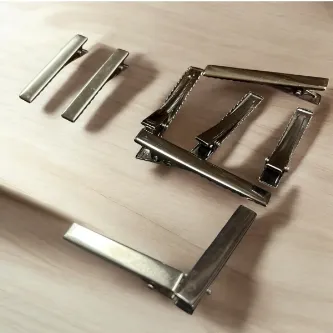 SavBrand 5 Adet Timsah Toka, Pens Toka, Gümüş Pens Toka