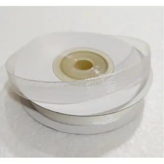 SavBrand Beyaz Organze Tül Kurdele 1 Cm