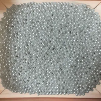 SavBrand 100gr 6mm Beyaz İnci Boncuk
