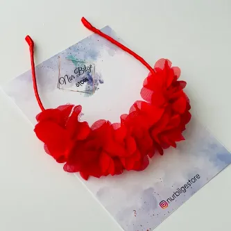SavBrand Kırmızı Colourful Kız Çocuk Taç Özel Günler 23 Nisan Bayram