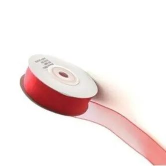 SavBrand Kırmızı Organze Kurdele 2 Cm 25 Mt