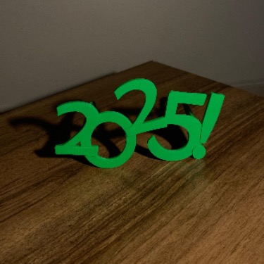 GND 3D BASKI ATÖLYESİ Yılbaşı gözlüğü