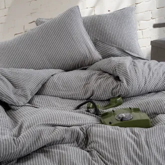 Befera Design Sienna %100 Pamuklu Çift Kişilik Yıkamalı İplik Boya Nevresim Takımı