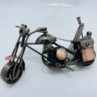 MYK HEDİYE VE SANAT ATÖLYESİ  Metal El Yapımı Çantalı Motor