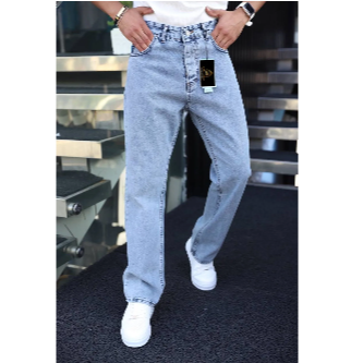 ORAY STORE Buz Mavi Baggy Pantolon