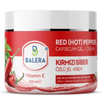 BALERA Selülit Jeli 500ml - Sıkılaştırıcı Etkili Kırmızı Biber Ve Acı Biber Özlü Masaj Jeli