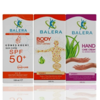 BALERA El Kremi & Vücut Losyonu & Güneş Kremi Spf 50