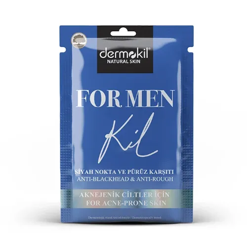 DERMOKIL NATURAL  For Men Siyah Nokta ve Sivilcelere Karşı Yüz Maskesi 15 ml