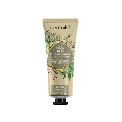 DERMOKIL  Kenevir Tohumu Yağlı El ve Vücut Kremi 30 ml