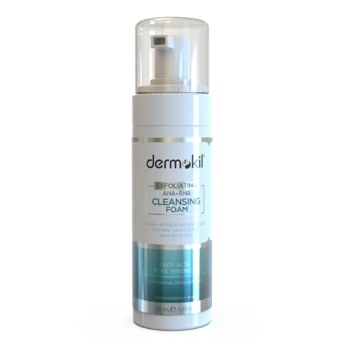 DERMOKIL  Exfoliating Aha+Bha Niacinamide Yüz Temizleme Köpüğü 150 ml