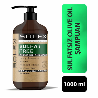 SOLEX SULFAT FREE OLIVE OIL SHAMPOO 1000 ML