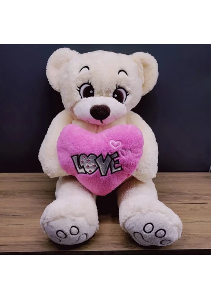 Exporanto Love Kalpli Sevimli Peluş Ayıcık görsel 2