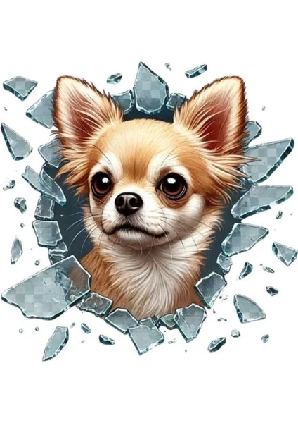 Exporanto Chiuahua Araç Stickerı görsel 2