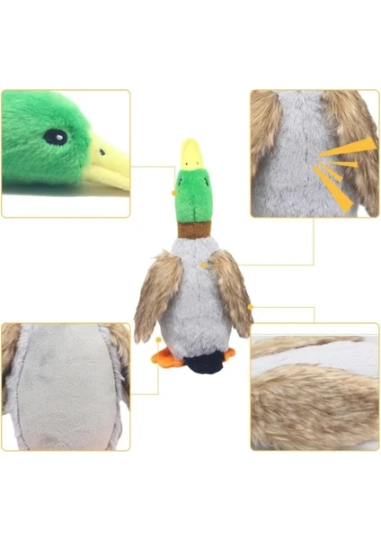 Exporanto Sesli Ördek Şekilli Peluş Köpek Oyuncağı görsel 2