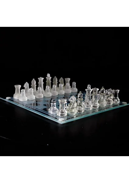 Exporanto Glass Chess Cam Satranç Takımı (35 cm x 35 Cm) görsel 3