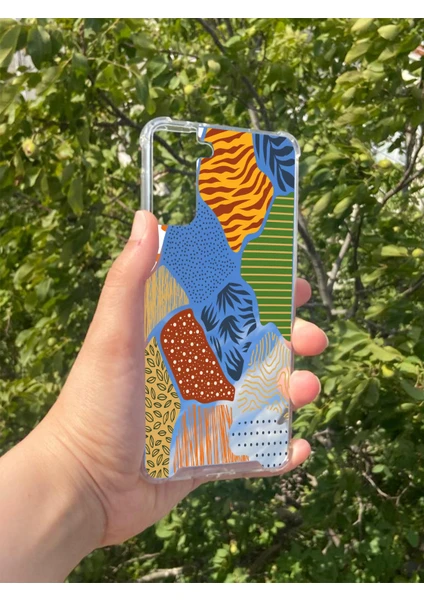 Exporanto Samsung S21 Plus Uyumlu Aynalı Renkli Leopar Desenli Darbe Kamera Korumalı Silikon Telefon Kılıfı görsel 2