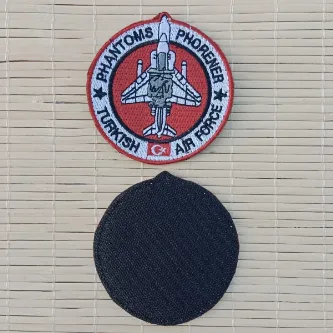 İzmir Askeri Malzeme Phantoms Phorener Turkish Air Force Nakış işlemeli Arma Patch Peç