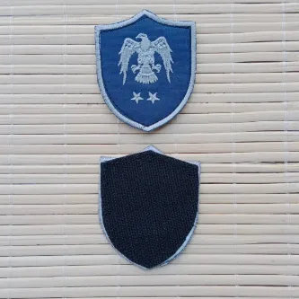 İzmir Askeri Malzeme Havacı Üsteğmen Lacivert Zemin Kartal Nakışlı Mini Polar Arma Peç Patch