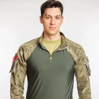 İzmir Askeri Malzeme Kara Kuvvetleri Uzun Kollu Kamuflaj Renkli Likralı Airsoft Operasyon Taktik Combat T-shirt