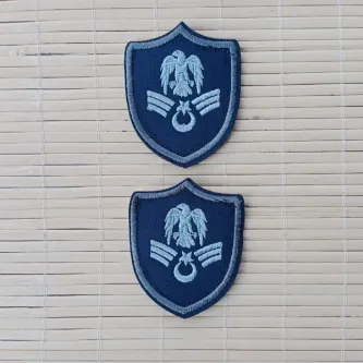 İzmir Askeri Malzeme 2 Adet Havacı Asb Kıdemliçavuş Lacivert Zemin Kartal Nakışlı Mini Polar Arma Peç Patch