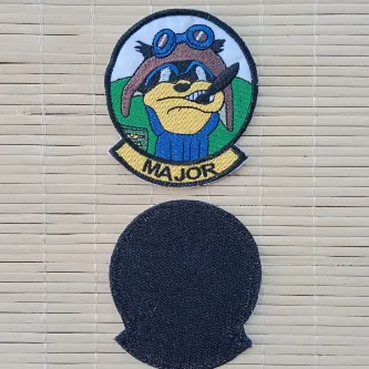 İzmir Askeri Malzeme Majör Yazılı Silüetli Nakış işlemeli Arma Patch Peç