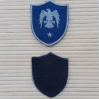 İzmir Askeri Malzeme Havacı Teğmen Lacivert Zemin Kartal Nakışlı Mini Polar Arma Peç Patch