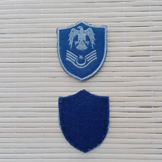 İzmir Askeri Malzeme Havacı Asb Üstçavuş Lacivert Zemin Kartal Nakışlı Mini Polar Arma Peç Patch