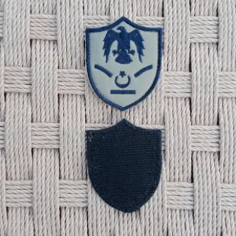 İzmir Askeri Malzeme Havacı Yedek Subay Gri Zemin Kartal Nakışlı Mini T-shirt Arma Peç Patch