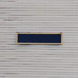 İzmir Askeri Malzeme Jandarma Asayiş Siyah Zemin Sarı Nakışlı Soyadı Nakış isimlik Göğüs Arma Patch Peç