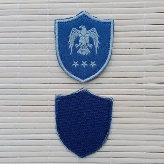 İzmir Askeri Malzeme Havacı Yüzbaşı Lacivert Zemin Kartal Nakışlı Mini Polar Arma Peç Patch