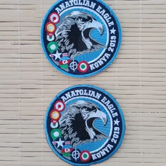 İzmir Askeri Malzeme 2 Adet Anatolian Eagle Konya 2009 Kartal Armalı Nakış işlemeli Arma Peç Patch