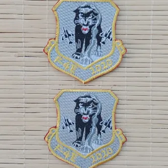 İzmir Askeri Malzeme 2 Adet F-4E 2020 Yazılı Uçak ve Kaplan Logolu Nakış işlemeli Arma Peç Patch