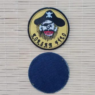 İzmir Askeri Malzeme Korsan Filo Yazılı Korsan Logolu Nakış işlemeli Arma Patch Peç