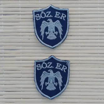 İzmir Askeri Malzeme 2 Adet Hava Kuvvetleri Lacivert Zemin Kartal Nakışlı Sözleşmeli Er Mini Polar Arma