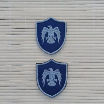 İzmir Askeri Malzeme 2 Adet Hava Kuvvetleri Er Lacivert Zemin Kartal Nakışlı Mini Polar Arma Peç Patch