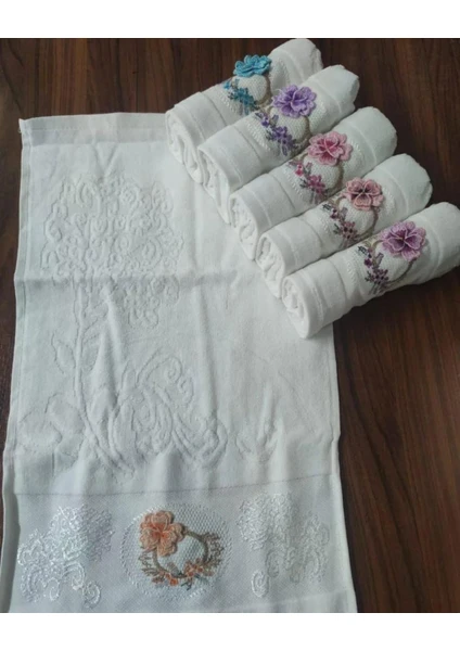 Exporanto Mutfak Havlusu Kadife Kutulu Desenli 30X50 cm 6 Adet Pamuk 5 görsel 2