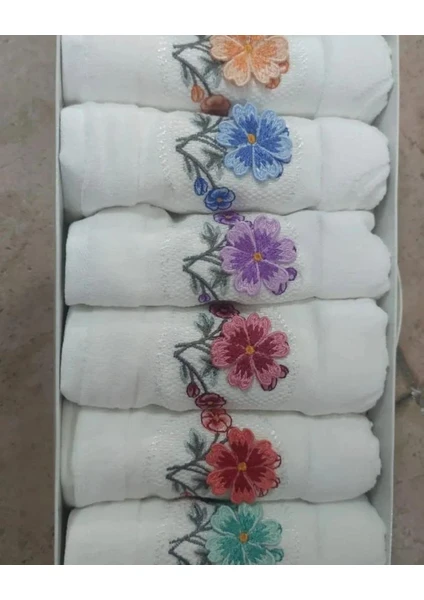 Exporanto Mutfak Havlusu Kadife Kutulu Desenli 30X50 cm 6 Adet Pamuk 3 görsel 3